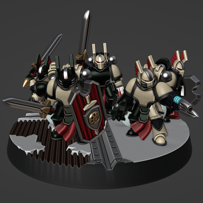 gloomy bodyguards game epic epic30k horus heresy epic40k epic40000 galactic crusader 3d print model - Mito3D