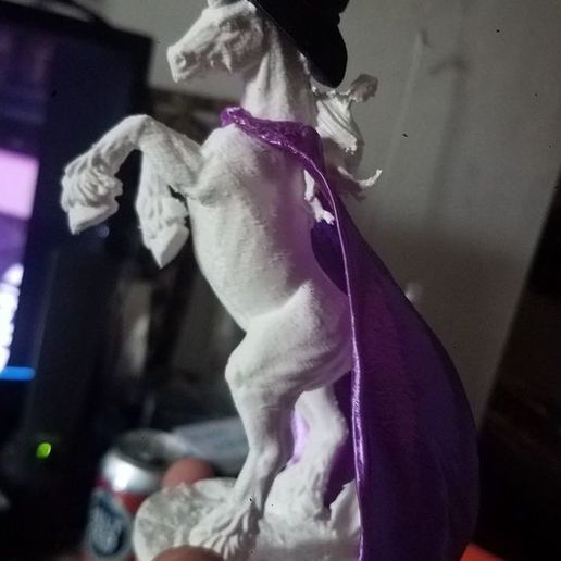 gloria unicorn cape fantasy creature hat inkscape magic magical neopagan pagan witch sculptures 3D print model - Mito3D