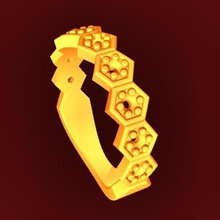 glória anel jóias anéis moda 3d print model - Mito3D