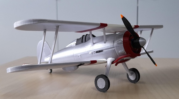 Gloster gladiador biplano lutador aeronave modelo avião britânico 3d print model - Mito3D