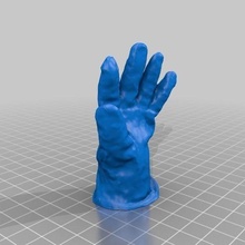 Handschuh Scan Hand makerbotunited my3dscanner 3d print model - Mito3D