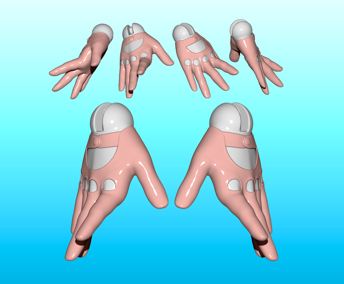 luvas bjd impressão stl pernas 3d modelo ooak digital boneca feito mão personagem brinquedo brinquedos arte figura fofa criança jogos desenho animado animal crianças escultura animais mulher 3D print model - Mito3D