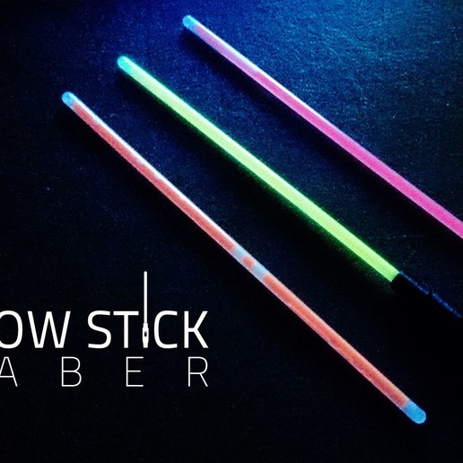 glow stick saber various darth vader fight force game lighting light luke party partygames star starwars wars supportless 3D print model - Mito3D