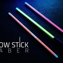 glow stick saber various darth vader fight force game lighting light luke party partygames star starwars wars supportless 3d print model - Mito3D