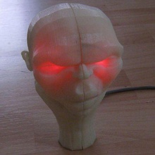 glowing alien head various toy rapman pla model glow-in-the-dark art 3d 3d print model - Mito3D