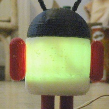 glowing lovable google android various toy reprap openscad led electronics 3d 3d print model - Mito3D