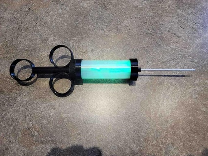glowing syringe plague doctor mad scientist cosplay prop needle costume fashion 3d print model - Mito3D