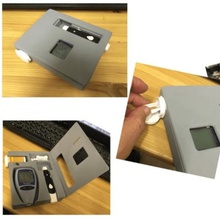 glükometre durumda aracı kutusu test metre diyabet kutu menteşeli tıbbi özel 3d print model - Mito3D