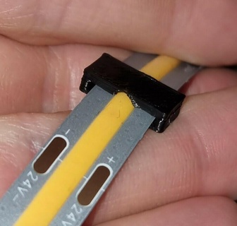 glue clip led strip ledstrip household 3d print model - Mito3D