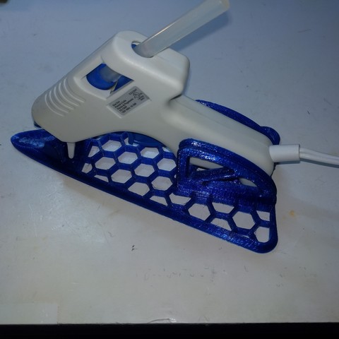 glue gun stand tool hobby tools holder 3D print model - Mito3D
