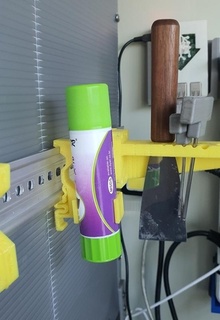 glue holder din rail din rail glue stick glue stick holder 3d printer accessories 3d printer  3d print model - Mito3D