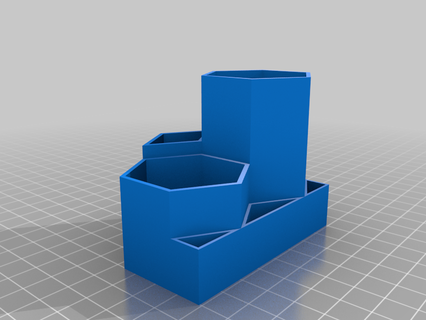 glue parts organizer tool holders boxes box containers organization storage 3d print model - Mito3D