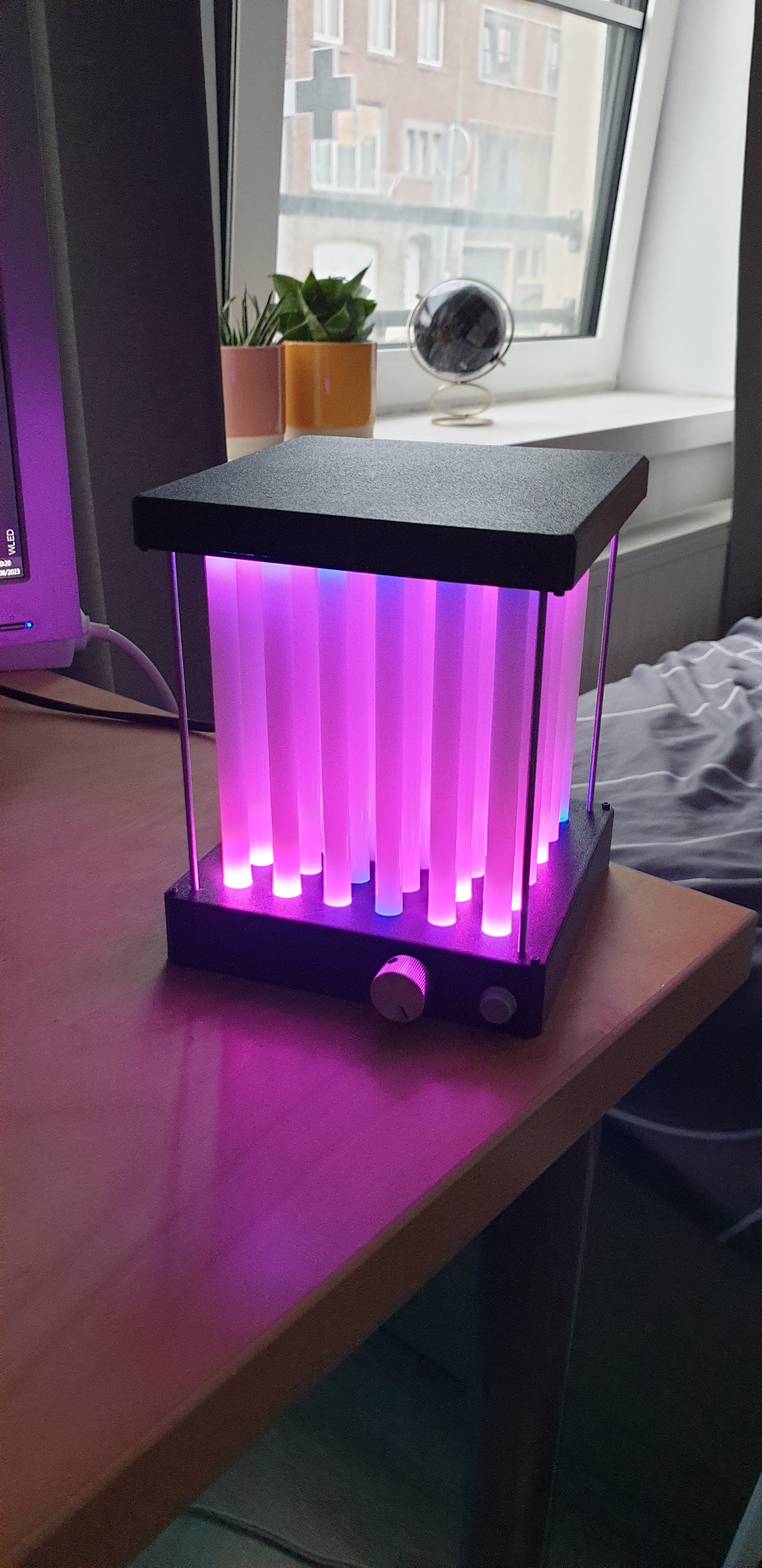 cola tubo luminária lâmpadasxcults luz decoração rgb wled esp32 eletrônicos ws2812b casa conduziu cor pixel 3D print model - Mito3D