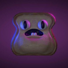gluten allergy bread art toy 3d print model - Mito3D