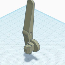 gluty mag release right extended tab game attachment ap9 3d print model - Mito3D