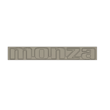gm chevrolet monza emblem tool logo car hatchback sport 3d print model - Mito3D