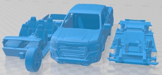 gmc cañón 2021 imprimible coche vehiculo espacio scalextric Tamiya rc miniz pasatiempo micro 3d print model - Mito3D