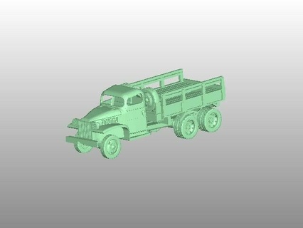 gmc cckw 252 camion 3d impression 3d print model - Mito3D