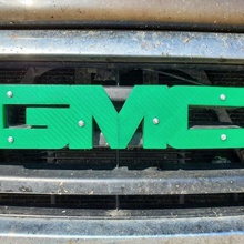 gmc logo art 2d camion le 3d print model - Mito3D