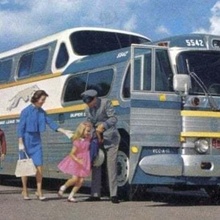 gmc pd4501 levriero scenicruiser 1955 gioco 1950 1951 1952 1953 1954 1956 1957 1958 1959 1960 1961 1962 50s 60s autobus autostrada 3d print model - Mito3D