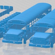 gmc séries école autobus 2000 imprimable 3d print model - Mito3D