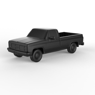gmc sierra 1985 pre-supported diecast miniatures scalemodels collectibles 1 32 43 64 76 87 cars precision supported hobby diorama vehicles detailing collectors automobilia custom 3d print model - Mito3D