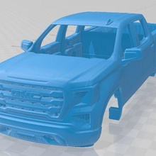gmc sierra crew elevation 1500 2020 printable body car game slot scalextric rc miniz hobby micro crawler 3d print model - Mito3D