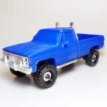 gmc sierra camión.juego.de juguete.plateado.la camioneta.la parada.escala.jouet.ramasser.chelle.el vagón.coche.voiture 3d print model - Mito3D