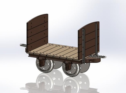 gn15 budget end platform car railway 3d print model - Mito3D