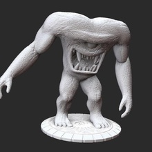 gnaar sam hd 3d model stl file print game encounter miniature figure statue enemy 3d print model - Mito3D
