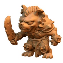 gnoll jogo chibi bonito dnd miniatura monstros 3d print model - Mito3D
