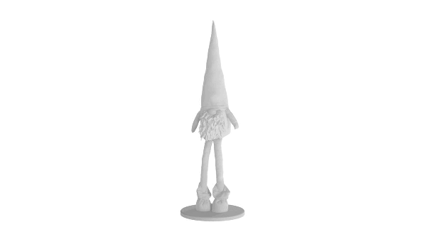gnome - 2 versions christmas funny santa claus merry rudolf garden decoration 3d print model - Mito3D