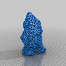 gnome - voronoi style gnomeremix makerbot sculptures 3d print model - Mito3D