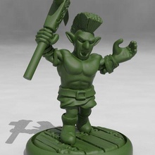 gnome barbarian game dd dnd dungeons dragons miniature miniatures tabletop wargaming toy accessories 3d print model - Mito3D