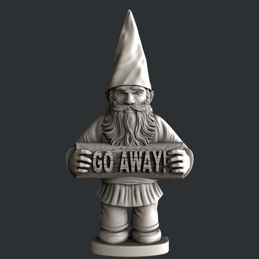 gnome andare via art vcarve aspire artcam magia le ossa la stampante 3dmodels 3D print model - Mito3D