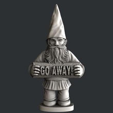 gnome go away art vcarve aspire artcam magic bones printer 3dmodels 3d print model - Mito3D