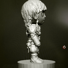gnome monje art no molestar dnd mini miniatura de la fantasía hembra personas 3d print model - Mito3D