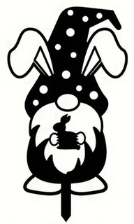 gnomo coniglio casa Pasqua lepre coniglietto 3d print model - Mito3D