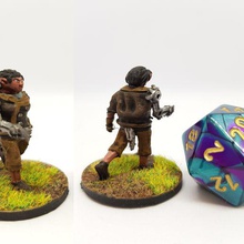gnome rogue assassin 28mm tabletop roleplaying art creatures miniature dungeons dragons dnd 3d print model - Mito3D