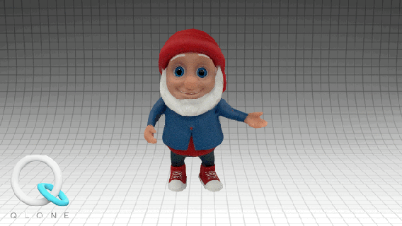 gnome scanned qlone 3d print model - Mito3D