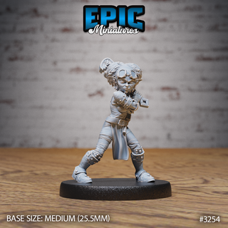 gnome tinkerer female dnd miniature tabletop miniatures gaming monster 3d model rpg dndminis stl file epic-miniatures dndminiatures 3dprint 3dminiature printedminis 3dprinting dungeon fantasy roleplaying dragon warrior undead pre-supported 3d print model - Mito3D