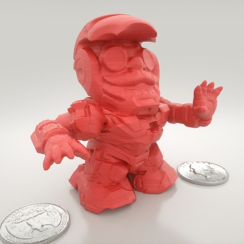 gnome war machine suit iron man art mashup remix sculptures 3D print model - Mito3D