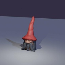 gnome wizard gandalf magic witch 3d print model - Mito3D