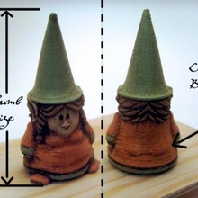 gnomie lady art fantasy gnome woman sculptures 3d print model - Mito3D