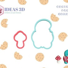 gnomo champignon Saint Valentin journée biscuit coupeur gnome 3d print model - Mito3D