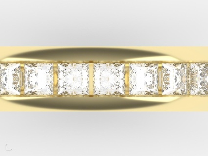 go yuvarlak prenses elmaslar yüzük takı 3d print model - Mito3D