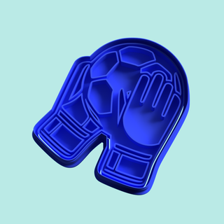 goalkeeper gloves cutter stamp cookie stl cutting archer 3d print model - Mito3D