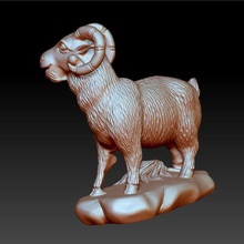 goat art animal sheep toy cnc sculpture statue 3d lovely printable 3d print model - Mito3D