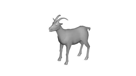 goat 3d print model - Mito3D