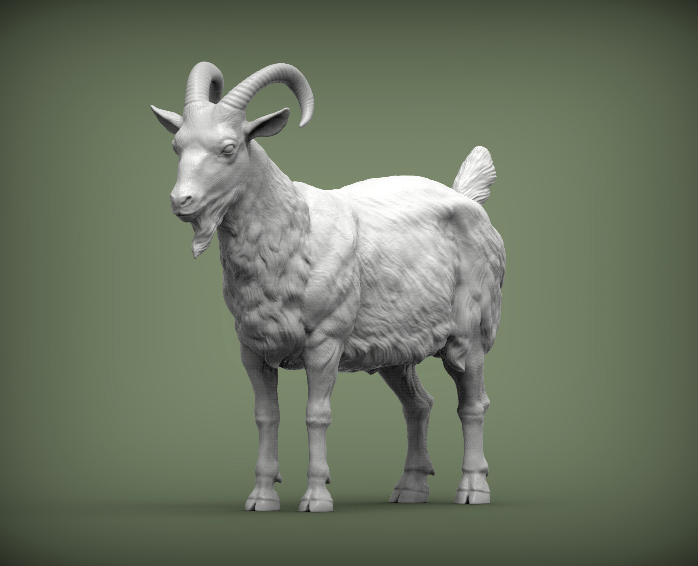 goat 3d print model goat nature mammal animal pet sculpture statuette souvenir 3d print model sculpt art sculptures milk farm goatling  3D print model - Mito3D